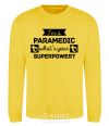 Sweatshirt I'm a paramedic what's your superpower yellow фото