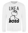 Sweatshirt Like a boss White фото