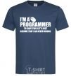 Men's T-Shirt I'm programmer never wrong navy-blue фото