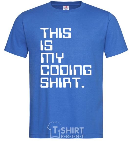 Men's T-Shirt This is my coding shirt royal-blue фото