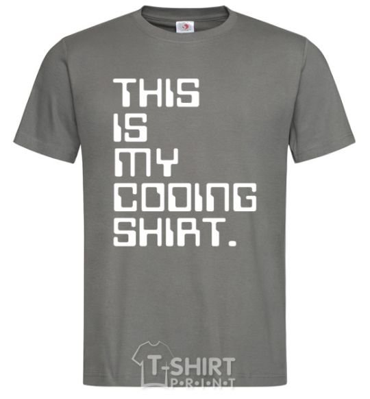 Мужская футболка This is my coding shirt Графит фото