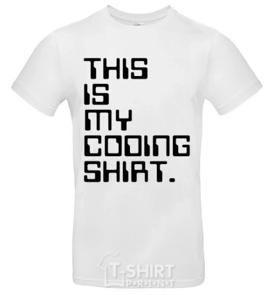 Men's T-Shirt This is my coding shirt White фото