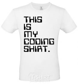 Men's T-Shirt This is my coding shirt White фото