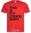 Men's T-Shirt This is my coding shirt red фото