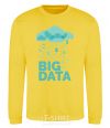 Sweatshirt Big data rain yellow фото