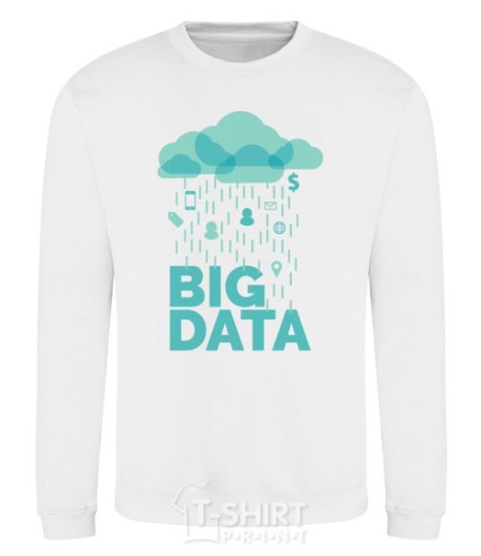 Sweatshirt Big data rain White фото