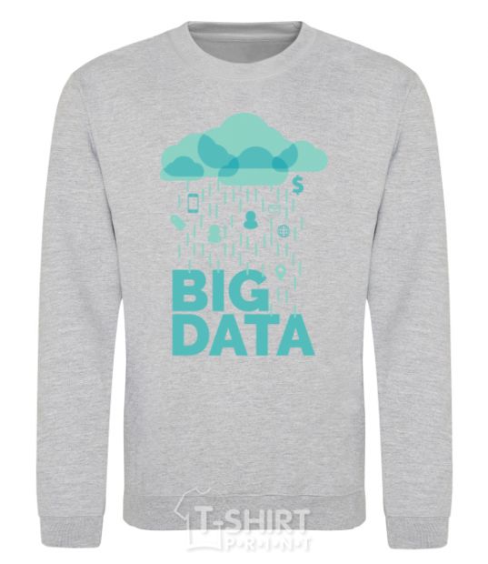 Sweatshirt Big data rain sport-grey фото
