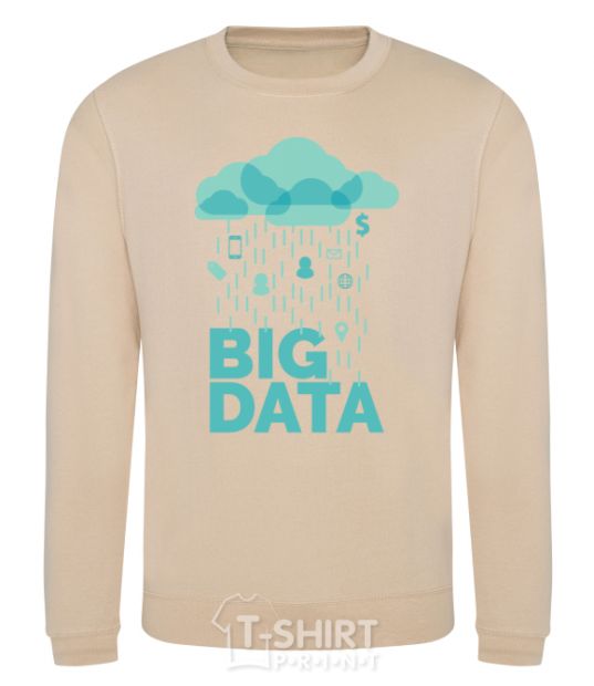 Sweatshirt Big data rain sand фото