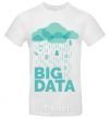 Men's T-Shirt Big data rain White фото