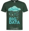 Men's T-Shirt Big data rain bottle-green фото