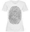 Women's T-shirt An imprint from the code White фото