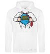 Men`s hoodie Super programmer White фото