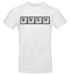 Men's T-Shirt Help bottons White фото