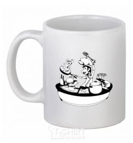 Ceramic mug MASTER CHEF White фото