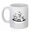 Ceramic mug Cook chef White фото