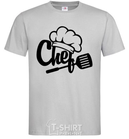 Мужская футболка Chef hat Серый фото