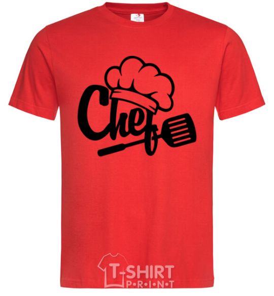 Men's T-Shirt Chef hat red фото