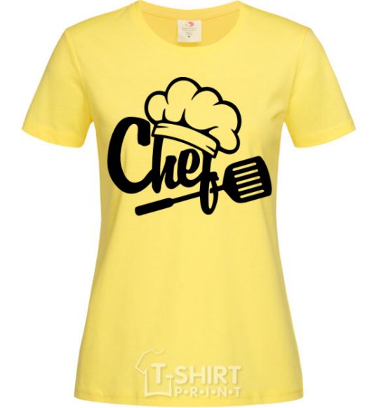 Women's T-shirt Chef hat cornsilk фото