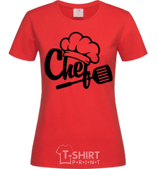 Women's T-shirt Chef hat red фото