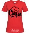 Women's T-shirt Chef hat red фото