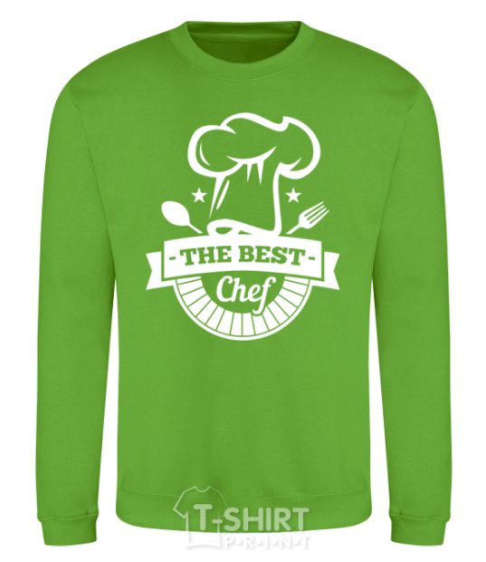 Sweatshirt The best chef orchid-green фото