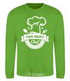 Sweatshirt The best chef orchid-green фото