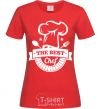 Women's T-shirt The best chef red фото