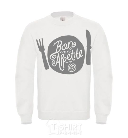 Sweatshirt Bon appetite White фото