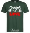 Men's T-Shirt Cooking is love bottle-green фото