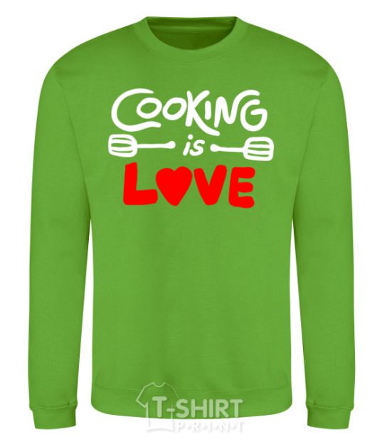 Sweatshirt Cooking is love orchid-green фото