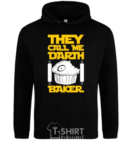 Men`s hoodie They call me Darth Baker black фото