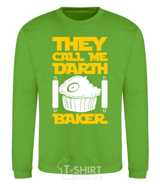 Sweatshirt They call me Darth Baker orchid-green фото