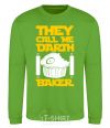 Sweatshirt They call me Darth Baker orchid-green фото