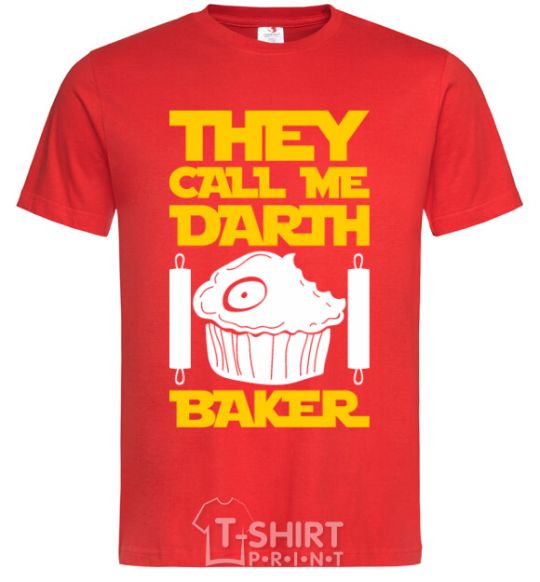 Men's T-Shirt They call me Darth Baker red фото