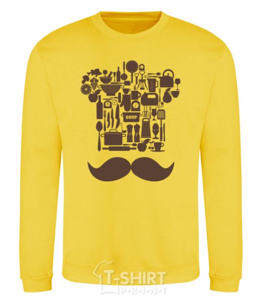 Sweatshirt All about the chefs yellow фото