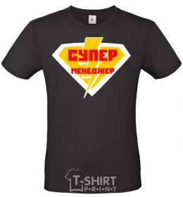 Men's T-Shirt Super manager logo black фото