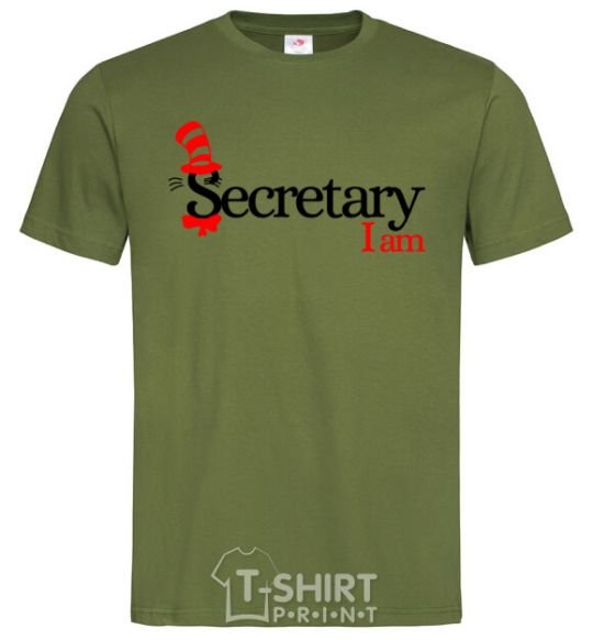 Men's T-Shirt Secretary i am millennial-khaki фото