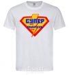 Men's T-Shirt Super Driver logo White фото