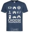 Men's T-Shirt Choose your weapon navy-blue фото