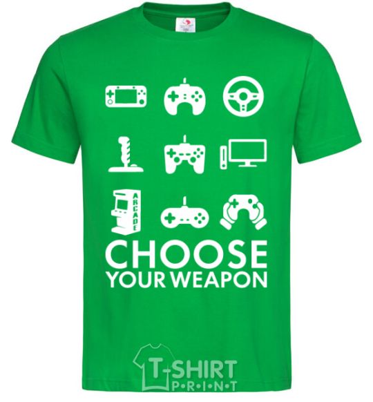Men's T-Shirt Choose your weapon kelly-green фото