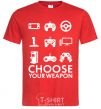 Men's T-Shirt Choose your weapon red фото
