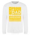 Sweatshirt Proud father of an awesome programmer White фото