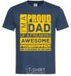 Men's T-Shirt Proud father of an awesome programmer navy-blue фото