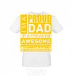 Men's T-Shirt Proud father of an awesome programmer White фото