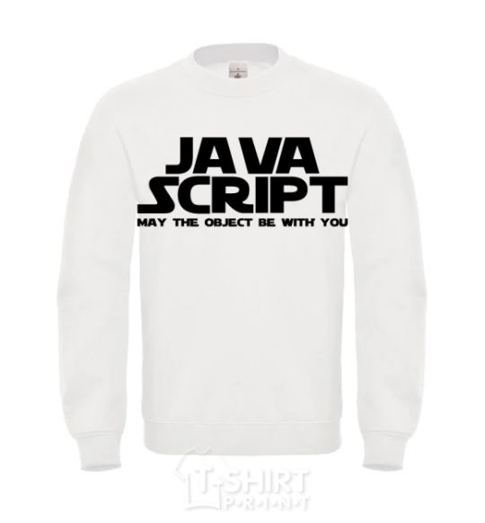 Sweatshirt May the object be with you White фото