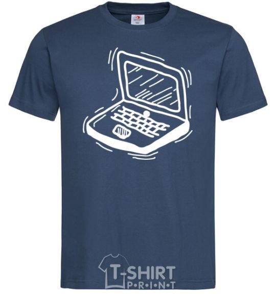 Men's T-Shirt Laptop navy-blue фото