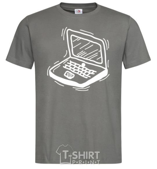Men's T-Shirt Laptop dark-grey фото