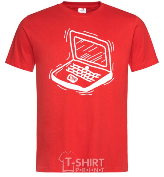 Men's T-Shirt Laptop red фото