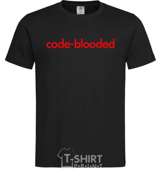 Men's T-Shirt Code blooded black фото