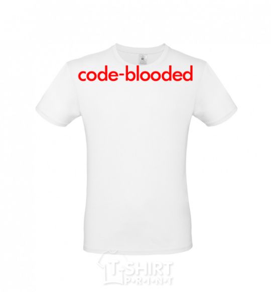 Men's T-Shirt Code blooded White фото